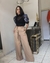 Calça Pantalona Faixa Bege - comprar online