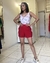 Conjunto Short Vermelho Regata Delicada na internet