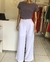 Cropped Alongado Linho Rustico Cinza - comprar online