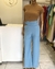 Calça Pantalona Alfaiataria Azul - comprar online