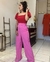 Calça Pantalona Elegance Linho Rosa na internet