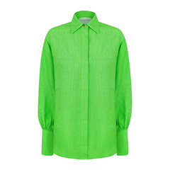 CAMISA PURO LINHO CLÁSSICA MANGA LONGA / CLASSIC PURE LINEN LONG SLEEVE SHIRT - loja online