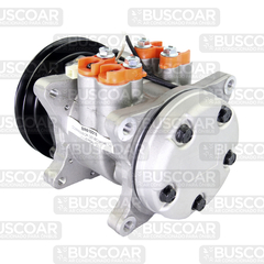 Compressor Denso 6P148 1A Trator Valtra 12v - BUSCOAR Ar Condicionado para Ônibus