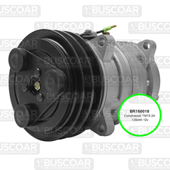 Compressor TM15 2A 135mm 12v - BUSCOAR Ar Condicionado para Ônibus