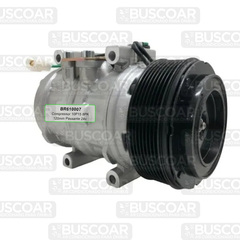 Compressor 10P15 8PK 120mm Passante 24v - BUSCOAR Ar Condicionado para Ônibus