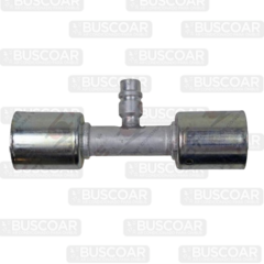 Emenda 12mm Aluminio Valv. R134a