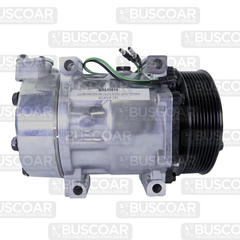 Compressor 7H15 8290 8PK 125mm Scania 24v - BUSCOAR Ar Condicionado para Ônibus