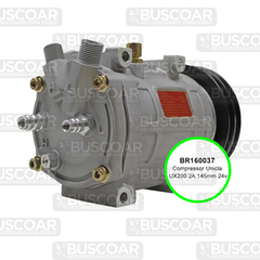 Compressor Unicla UX200 2A 145mm V 24v - BUSCOAR Ar Condicionado para Ônibus