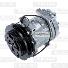 Compressor 7H13 8295 Escavadeira Case 350 Polia 1B 24v