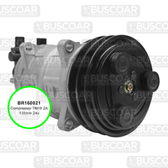 Compressor TM16 2A 135mm 24v - BUSCOAR Ar Condicionado para Ônibus