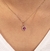 Gargantilha Turmalina Pink & Diamantes em Ouro 18k - comprar online