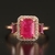 Anel Turmalina Pink, Rodolitas & Diamantes em Ouro 18k