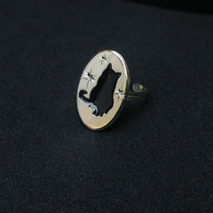 Anillo con Silueta Felina - Joan Marco Joyería