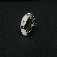 Anillo con Silueta Felina - comprar online