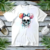 Camiseta Disney Minnie Mouse Skull Aquarela - comprar online