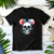 Camiseta Disney Minnie Mouse Skull Aquarela