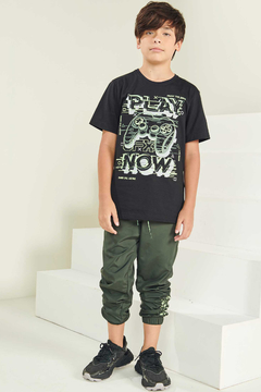 Camiseta Play Now Jhonny Fox manga curta