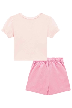 Conjunto Blusa em Suedine e Shorts Saia em Sarja - Kukiê - comprar online