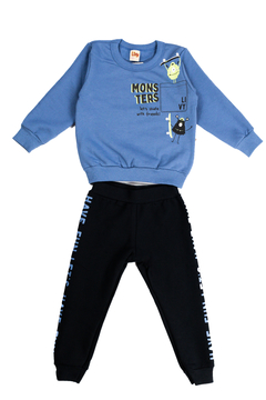 Conjunto Monster Azul c/ Preto- Livy - comprar online