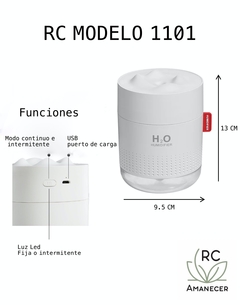 Humidificador Ultrasónico Marca RC amanecer Modelo 1101 - comprar online