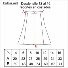 Imagen de Pollera Yael, algodón con lycra