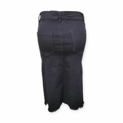 Pollera de jean negro - comprar online