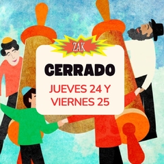 24 y 25 de octubre. Cerrado