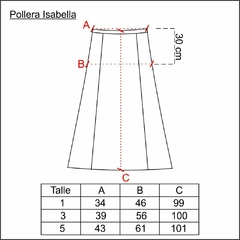 Pollera Isabella - tienda online