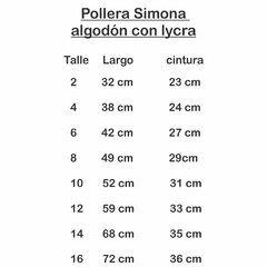 Pollera Simona Azul Marino Y Negro en internet