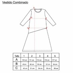 VESTIDO COMBINADO - ZAKTZNIUT