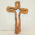 Crucifixo Em Madeira Com Detalhe Vazado (Acompanha Suporte Para Pendurar) - comprar online