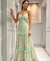 VESTIDO LONGO RENDA BEBEL VERDE CLARO - MV fashion