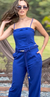 Conjunto Babadinhos Linho Azul - comprar online