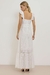 vestido longo laise off white - comprar online