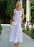 Vestido Midi de Renda Branca Com Forro Nude Bride Branco