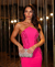 Vestido Midi de Crepe Pink Lunares - loja online