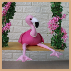 Flamingo de pelúcia - Studio Teka