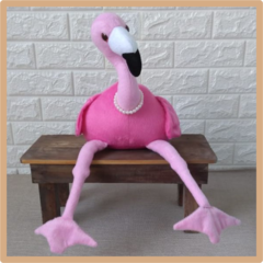 Flamingo de pelúcia na internet