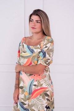 Vestido Manga Amarradinho - comprar online