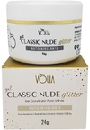 Gel Volia unhas de gel Classic Nude Glitter 24 gr