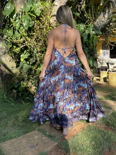 Vestido Longo de Seda Indiana na internet