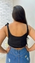 Cropped Preto Malha Laise na internet