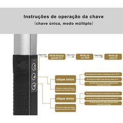 Bastão De Luz De Preenchimento RGB Luxceo Q508A na internet