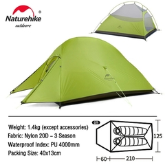 Barraca Naturehike CloudUP 2P 20D Ultralight - comprar online