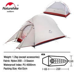 Barraca Naturehike CloudUP 1P 20D Ultralight - loja online