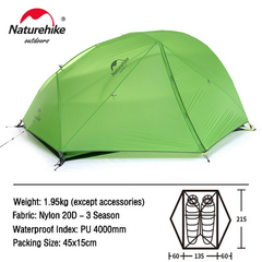 Barraca Naturehike Star River 2P 20D Ultralight - comprar online