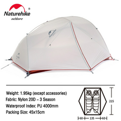 Barraca Naturehike Star River 2P 20D Ultralight