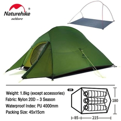 Imagem do Barraca Naturehike CloudUP 3P 20D Ultralight