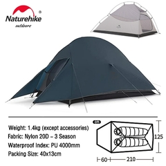 Barraca Naturehike CloudUP 2P 20D Ultralight