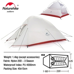 Barraca Naturehike CloudUP 2P 20D Ultralight na internet